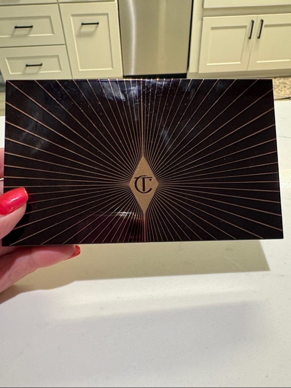 Charlotte Tilbury Dark Brown Eyeshadow Palette with Gold Detailing - Picture 2 of 8